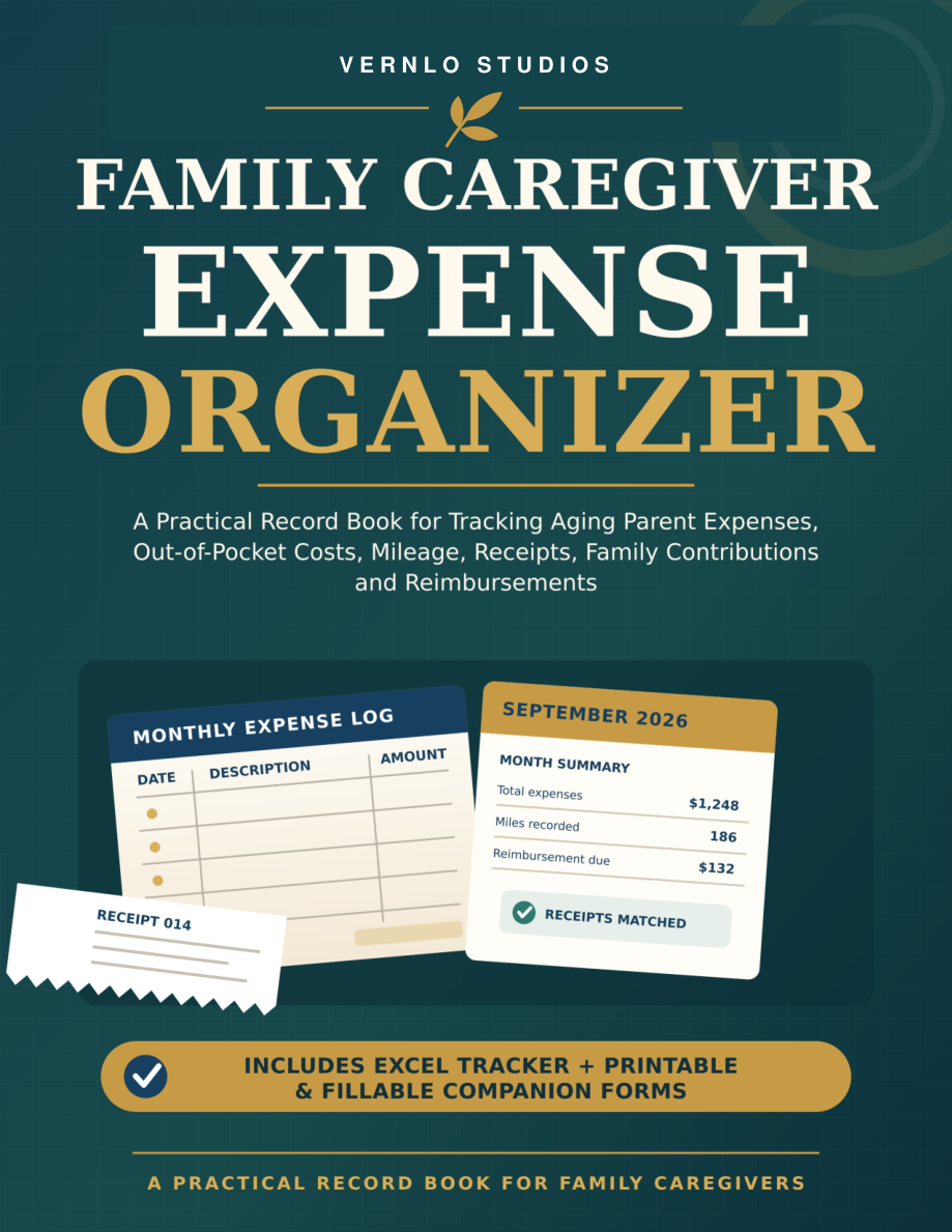 Family Caregiver Expense Organizer book cover