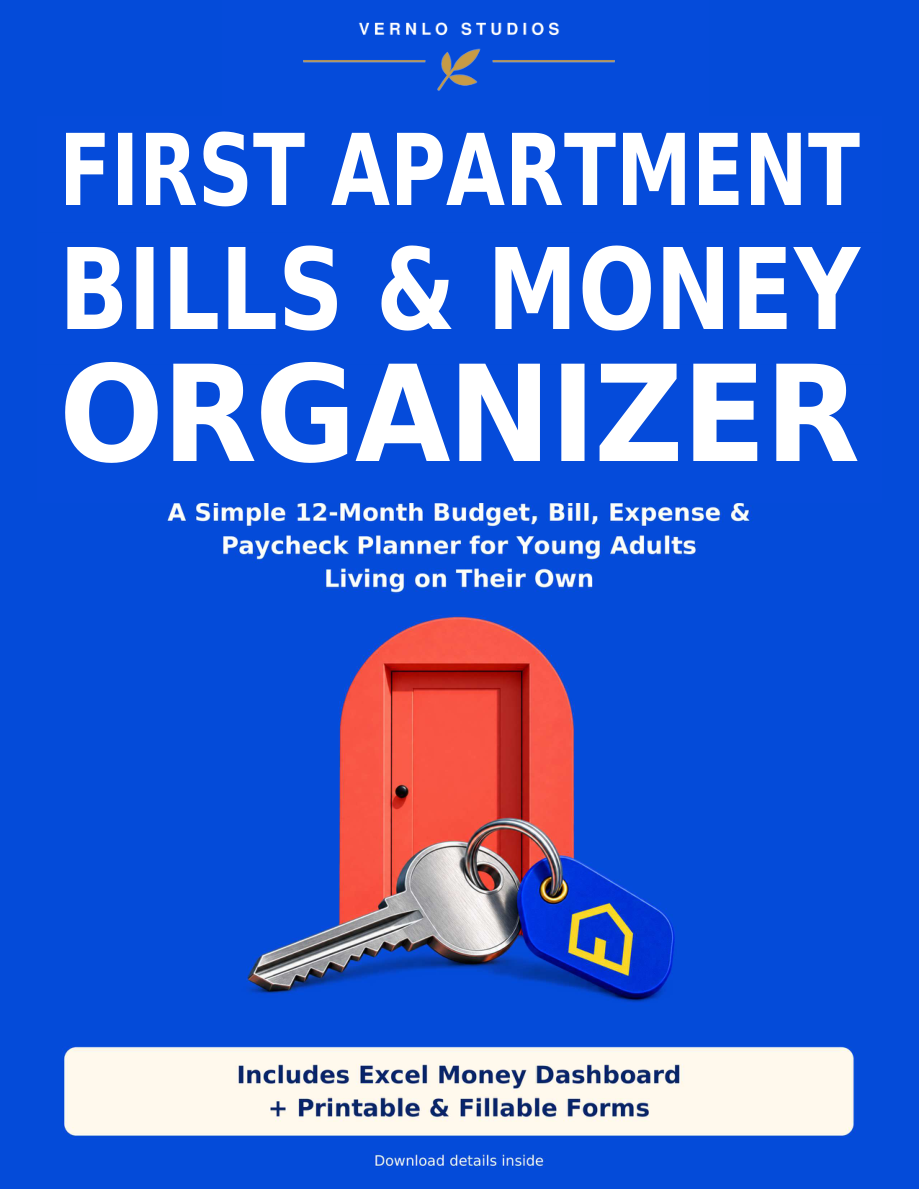 First Apartment Bills & Money Organizer book cover